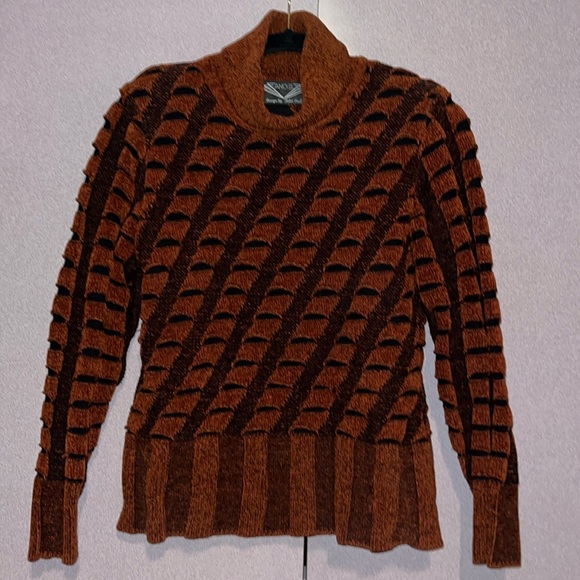 Angel design by sabri ozel, beautiful rust colored wool/acrylic sweater - Picture 1 of 5